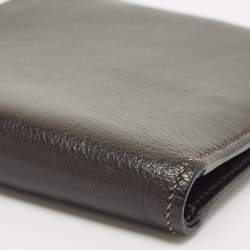 Hermes Macassar Evergrain Leather Vintage Bifold Wallet