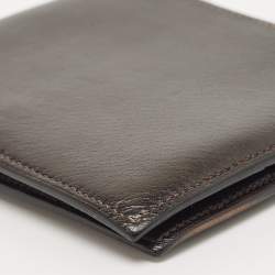 Hermes Macassar Evergrain Leather Vintage Bifold Wallet