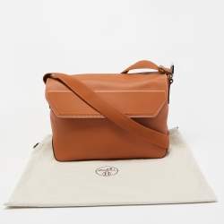 Pre Owned Hermès Gold Evergrain Citynews Messenger Bag