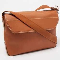 Pre Owned Hermès Gold Evergrain Citynews Messenger Bag