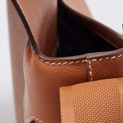 Pre Owned Hermès Gold Evergrain Citynews Messenger Bag