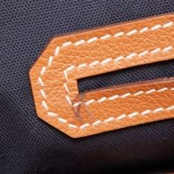 Pre Owned Hermes Gold Evercolor Leather Citynews Briefcase