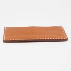 Hermès Fauve Barena Faubourg Leather City 4CC Card Holder