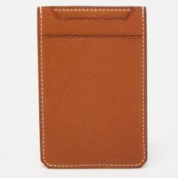 Hermes Fauve Barenia Faubourg Leather City 4CC Card Holder