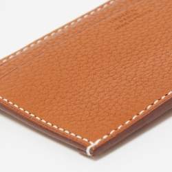 Hermes Fauve Barenia Faubourg Leather City 4CC Card Holder
