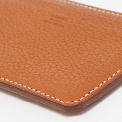 Hermes Fauve Barenia Faubourg Leather City 4CC Card Holder