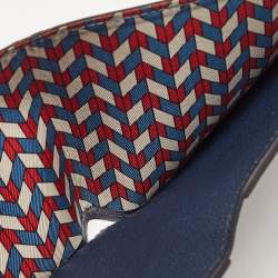 Hermes Blue de Malte Evercolor Leather Citizen Twill Compact Wallet