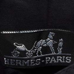 Hermes Grey Canvas Herline Zip Wallet 