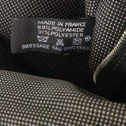 Hermes Grey Canvas Fourre Tout Besace Messenger Bag 