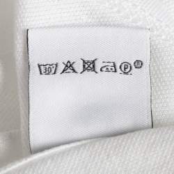 Pre Owned Hermès White Cotton Pique Crew Neck T-Shirt L