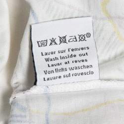 Pre Owned Hermes White Cavalcade Print Cotton Crew Neck T-Shirt M