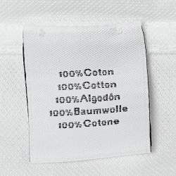 Hermes White Cotton Pique Crew Neck T-Shirt XXL