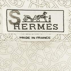 Pre Owned Hermes White Printed Cotton Long Sleeve Shirt XXXL