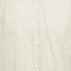 Pre Owned Hermes White Printed Cotton Long Sleeve Shirt XXXL