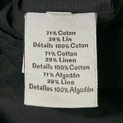 Hermès Green Cotton Blend Single Breasted Jacket XL