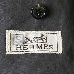 Hermès Green Cotton Blend Single Breasted Jacket XL