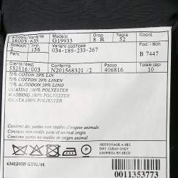 Hermes Dark Blue Cotton Blend Single Breasted Blazer XL