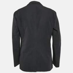 Hermes Dark Blue Cotton Blend Single Breasted Blazer XL
