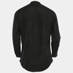 Hermes Black Cotton Button Front Shirt M