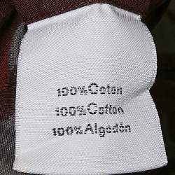 Pre Owned Hermes Multicolor Horse Abstract Print Cotton Shirt L