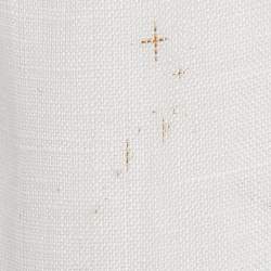 Hermes White Linen Button Front Shirt M