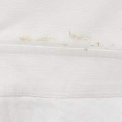 Hermes White Linen Button Front Shirt M