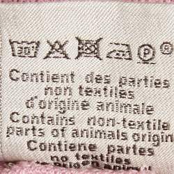 Pre Owned Hermes Pink H Embroidered Cotton Pique Polo T-Shirt S