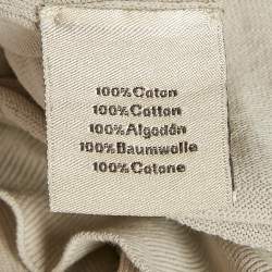 Hermes Grey Cotton Knit Crew Neck Sweatshirt M