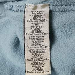 Pre Owned Hermes Blue Cotton Knit Shorts XL