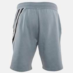 Pre Owned Hermes Blue Cotton Knit Shorts XL