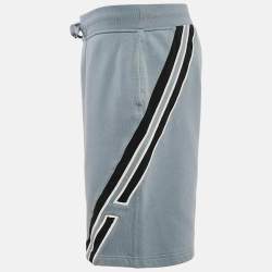 Pre Owned Hermes Blue Cotton Knit Shorts XL