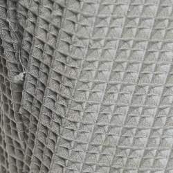 Hermes Grey Textured Nylon Zip-Up Hoodie S
