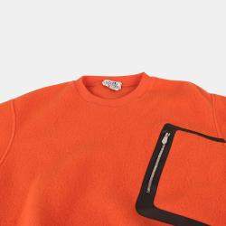 Hermes Wool Cashmere Blend Leather Patch Sweatshirt Size M