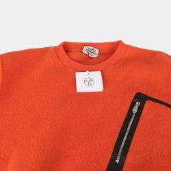 Hermes Wool Cashmere Blend Leather Patch Sweatshirt Size M