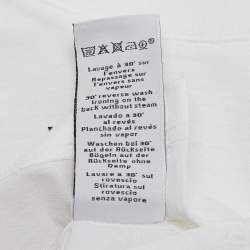 Hermes White Print Cotton Half Sleeve T-Shirt M