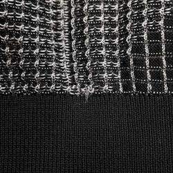 Hermes Black Virgin Wool Silk Flame Motif Sweater Men's Size L