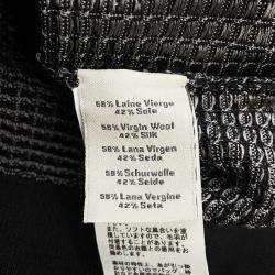 Hermes Black Virgin Wool Silk Flame Motif Sweater Men's Size L