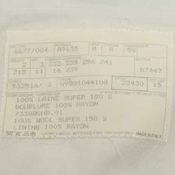 Hermes Navy Blue Wool Single Breasted Blazer & Straight Leg Pant Set L