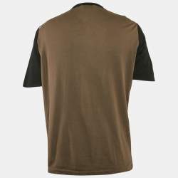 Hermes Multicolor/Green Printed Cotton Crew Neck T-Shirt L