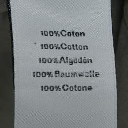 Hermes Grey Printed Cotton Button Front Long Sleeve Shirt M