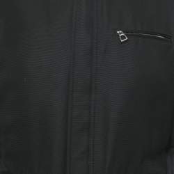 Hermes Black Nylon Zip-Up Jacket M