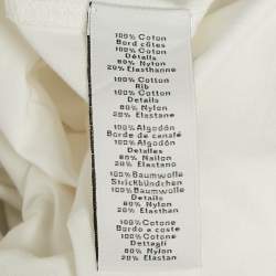 Hermès White Printed Jersey Crewneck T-Shirt XS