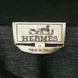Hermes Black Cotton Logo Pocket Detail Polo T-Shirt M