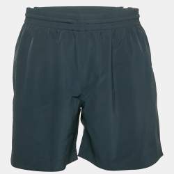Hermès Navy Blue Nylon Drawstring Shorts L