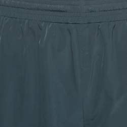 Hermès Navy Blue Nylon Drawstring Shorts L