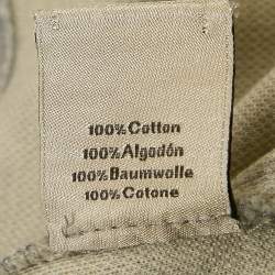 Hermes Grey Intarsia Knit Round Neck Short Sleeve L