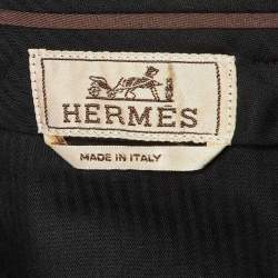 Hermès Midnight Blue Cotton Regular Fit Pants M