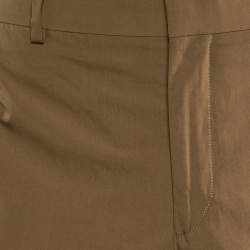 Hermes Brown Cotton Regular Fit Pants L/Waist 36.5"