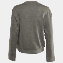 Hermès Grey Cotton Horse Embroidered Sweatshirt S