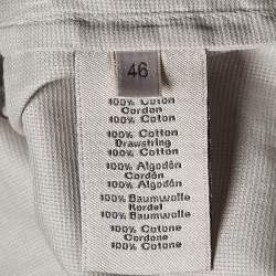 Hermès Grey/White Cotton Light Jacket S